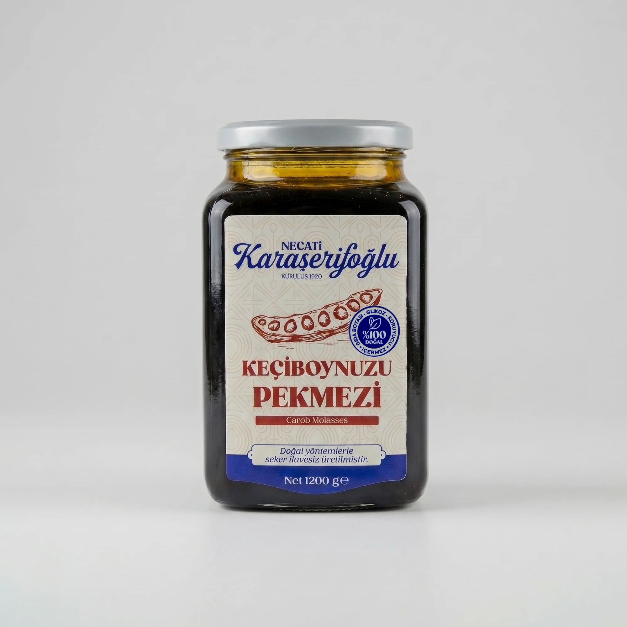 Keciboynuzu Pekmezi 1200g Karaserifoglu Keçiboynuzu Pekmezi 1200 Gr Karaşerifoğlu - Görsel 1