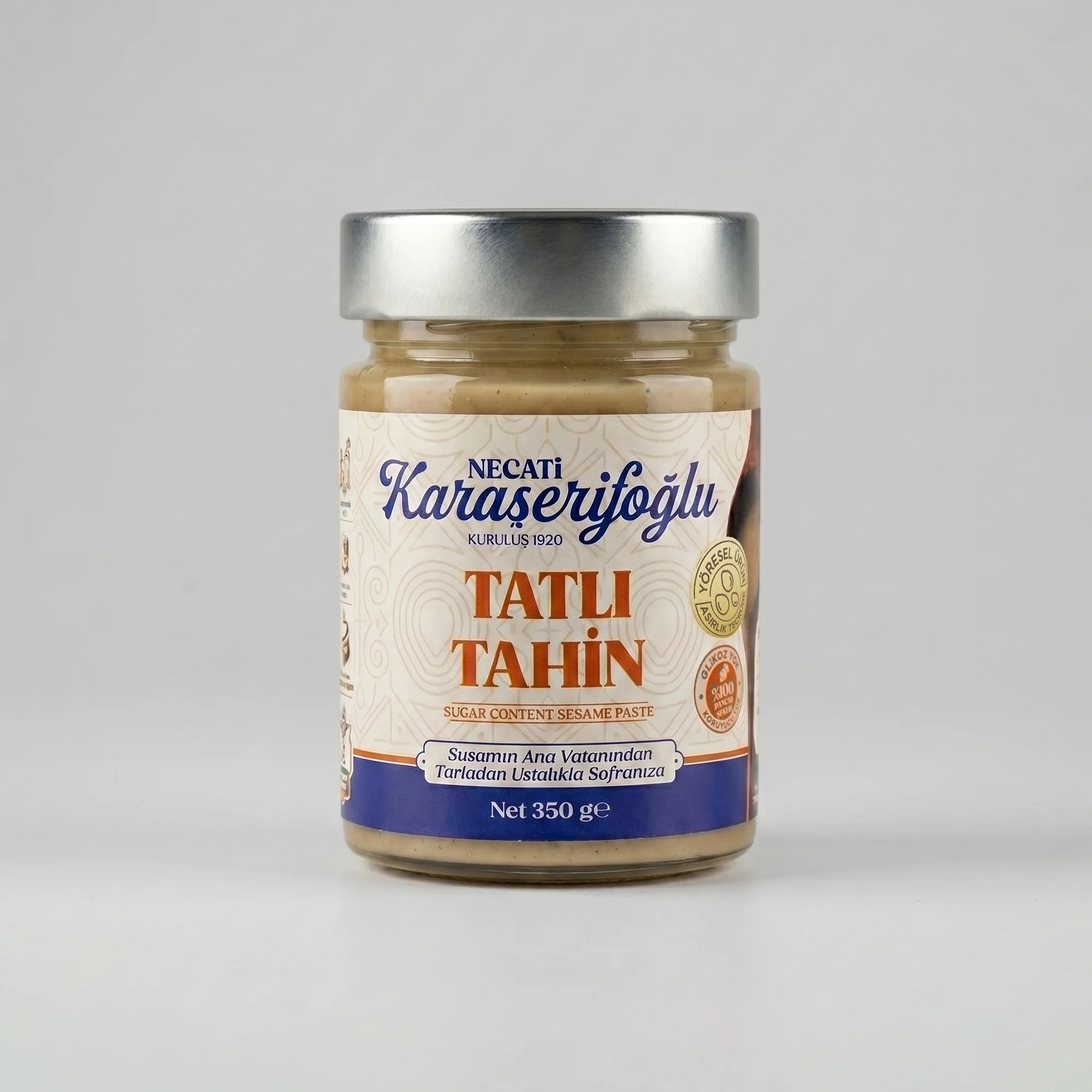 Tatli Tahini 300g Karaserifoglu Tatlı Tahin 300 Gr Karaşerifoğlu - Görsel 1