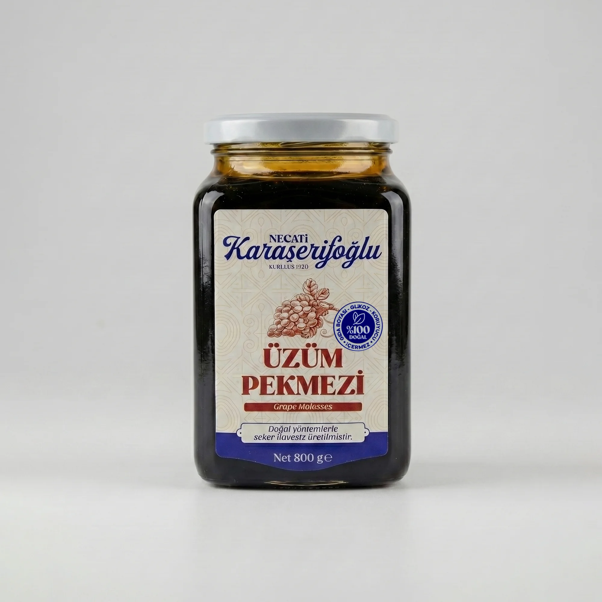 Uzum Pekmezi 800g Karaserifoglu Üzüm Pekmezi 800 Gr Karaşerifoğlu - Görsel 1